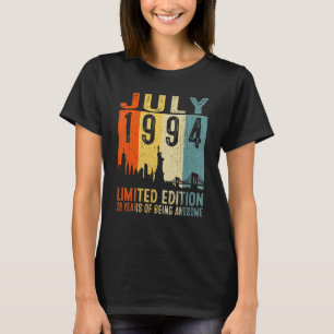 Awesome Since July 1994 28th Birthday Vintage Retr T-Shirt