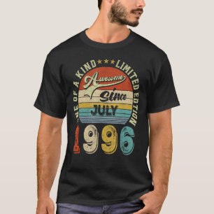 Awesome Since July 1996 27 Years Old 27th Birthday T-Shirt
