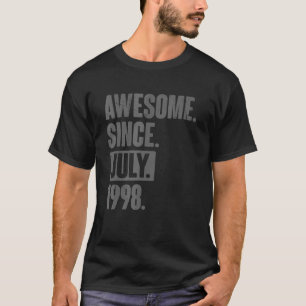 Awesome Since July 1998 24 Year Old 24th Birthday T-Shirt