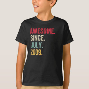 Awesome Since July 2009 Birthday T-Shirt
