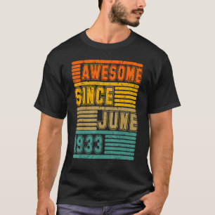 Awesome Since June 1933 Vintage 89th Men And Women T-Shirt