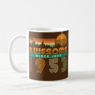 Awesome Since June 1953 Birthday Gift for Men Coffee Mug