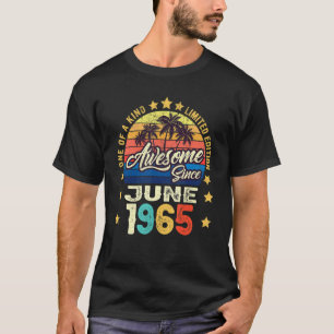 Awesome Since June 1965 Vintage 57th Birthday T-Shirt