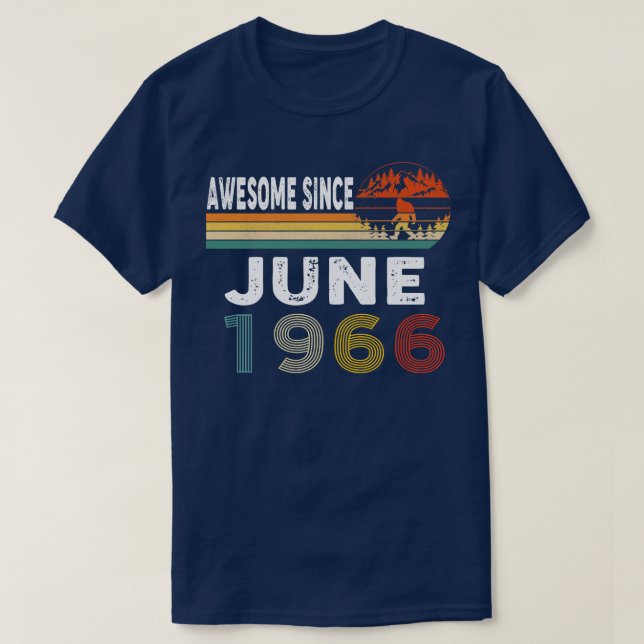 Awesome Since June 1966 T-Shirt (Design Front)