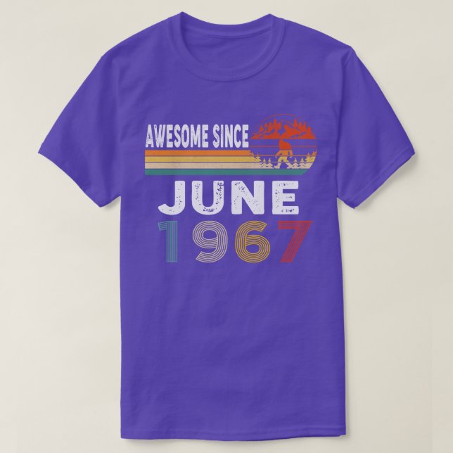 Awesome Since June 1967 T-Shirt (Design Front)