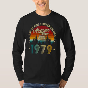 Awesome Since June 1979 43 Years Old 27th Birthday T-Shirt