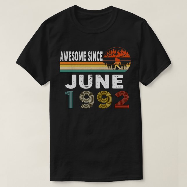 Awesome Since June 1992 T-Shirt (Design Front)