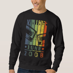 Awesome Since June 2008 14 Years Old 14th Birthday Sweatshirt