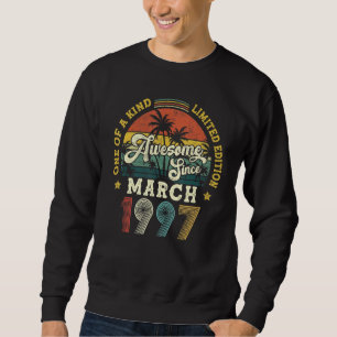 Awesome Since March 1997 Vintage 25th Birthday Sweatshirt