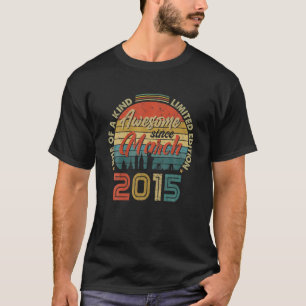 Awesome Since March 2015 Vintage 7Th Birthday T-Shirt