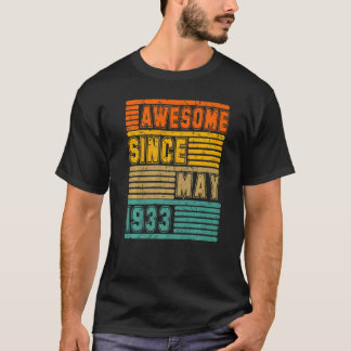 Awesome Since May 1933 Vintage 89th Men And Women T-Shirt