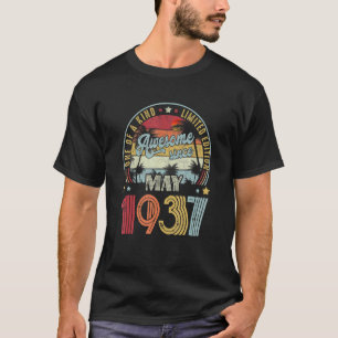 Awesome Since May 1937 {B]th Birthday  85 Years Ol T-Shirt