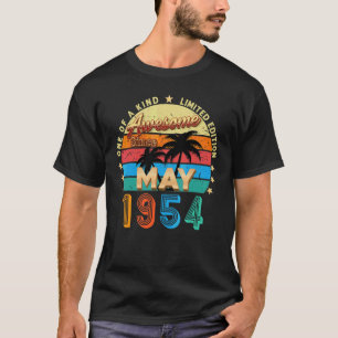 Awesome Since May 1954 68th Birthday  Vintage T-Shirt