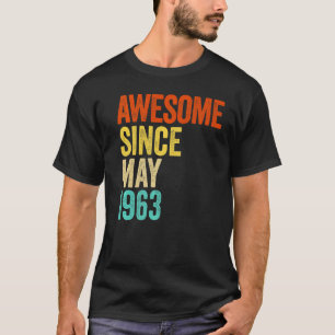 Awesome Since May 1963 Vintage 59th Men And Women T-Shirt
