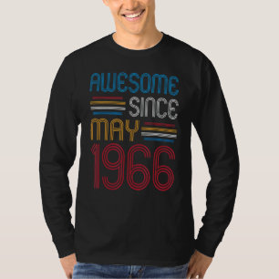 Awesome Since May 1966 56 Years Old Birthday T-Shirt
