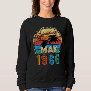 Awesome Since May 1966 56th Birthday Vintage Sweatshirt