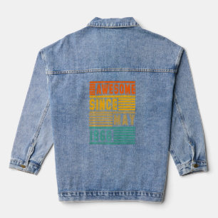 Awesome Since May 1966 Vintage 56th Men And Women Denim Jacket