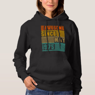 Awesome Since May 1975 Vintage 47th Men And Women Hoodie
