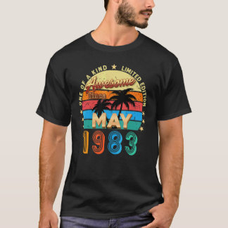 Awesome Since May 1983 39th Birthday Vintage T-Shirt