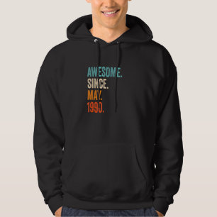 Awesome Since May 1990 33rd Birthday Hoodie