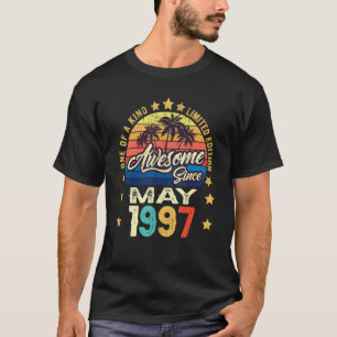 Awesome Since May 1997 Vintage 25th Birthday T-Shirt