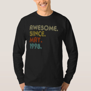 Awesome Since May 1998 24th Birthday 24 Years Old T-Shirt