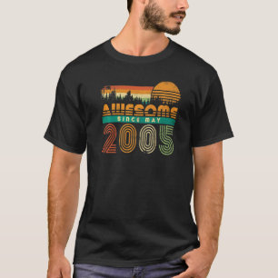 Awesome Since May 2005 17th Year Anniversary Coupl T-Shirt