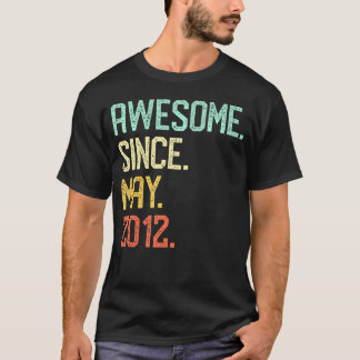 Awesome Since May 2012 8Th Birthday T-Shirt