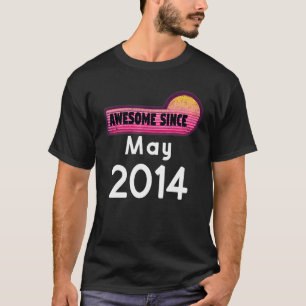 Awesome Since May 2014 Birthday 2014 May Vintage T-Shirt