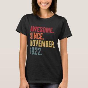 Awesome Since November 1925 96th Birthday 96 Year T-Shirt