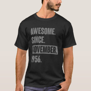 Awesome Since November 1956 66 Year Old 66th Birth T-Shirt