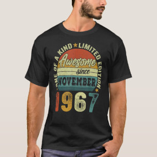 Awesome Since November 1967 55 Years Old Boy 55th T-Shirt