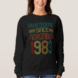 Awesome Since November 1983 39th Birthday Retro 39 Sweatshirt