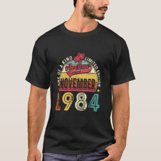 Awesome Since November 1984 40th Birthday Retro Me T-Shirt