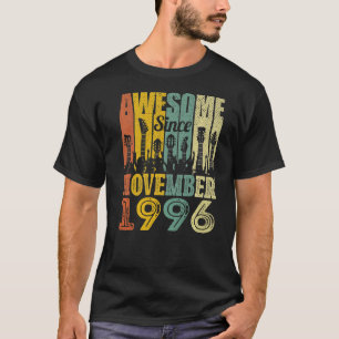 Awesome Since November 1996 26th Birthday  for Men T-Shirt