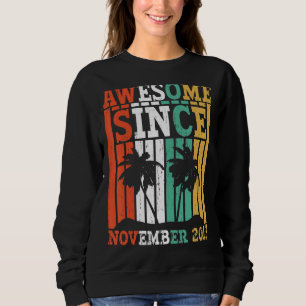 Awesome Since November 2013 Retro Vintage Birthday Sweatshirt