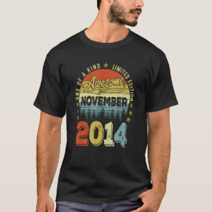 Awesome Since November 2014 8 Years Old 8th Birthd T-Shirt