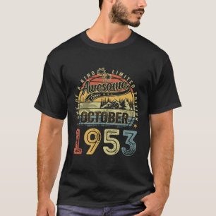 Awesome Since October 1953 70 70Th T-Shirt
