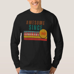 Awesome Since October 1982 40 Years Old Vintage Su T-Shirt