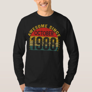 Awesome Since October 1988 35th Birthday Women Me T-Shirt