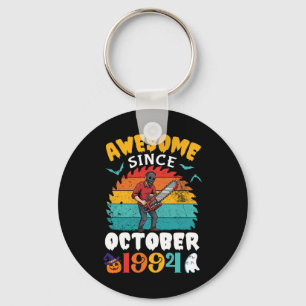 Awesome Since October 1994 Halloween Birthday 31 Y Key Ring