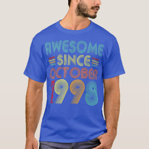 Awesome Since October 1998 24 Year Old Vintage 24t T-Shirt