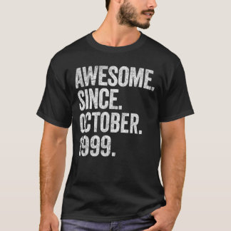 Awesome Since October 1999 23rd Birthday  23 Years T-Shirt