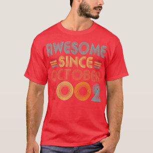 Awesome Since October 2002 20 Year Old Vintage 20t T-Shirt