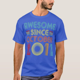 Awesome Since October 2011 11 Year Old Vintage 11t T-Shirt