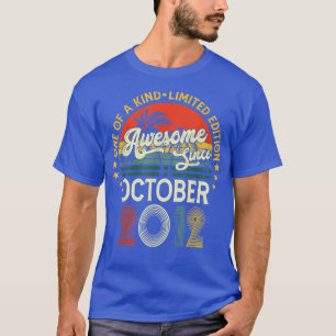 Awesome Since October 2012 10th Birthday Gifts 10 T-Shirt