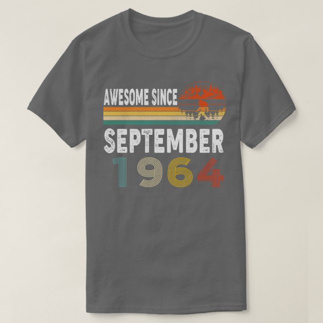 Awesome Since September 1964 T-Shirt (Design Front)