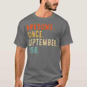 Awesome Since September 1968 Vintage 54th Birthday T-Shirt