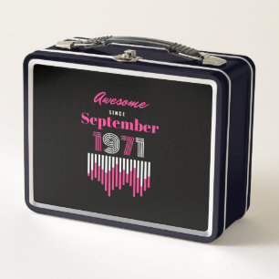 Awesome since September 1971 50 years old Metal Lunch Box