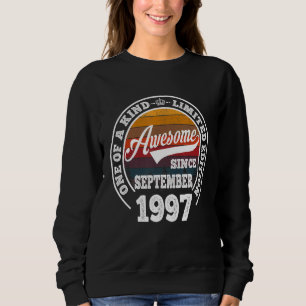 Awesome Since September 1997 25th Birthday 25 Yea Sweatshirt